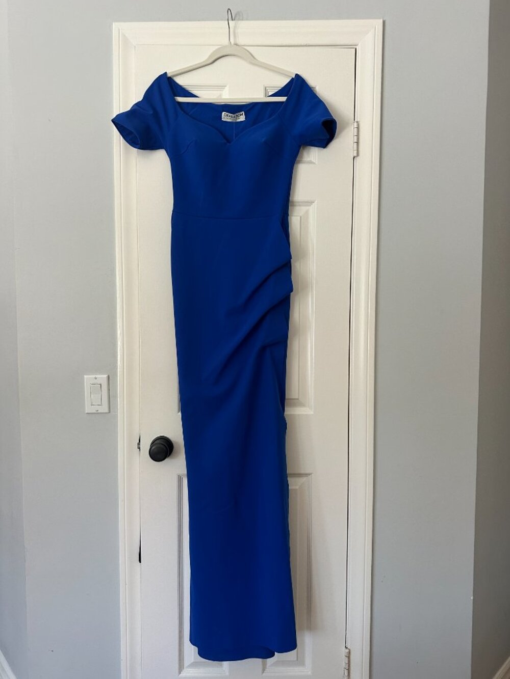 Chiara Boni Le Petite Robe Sultana Gown Azulejo Blue Size US 4